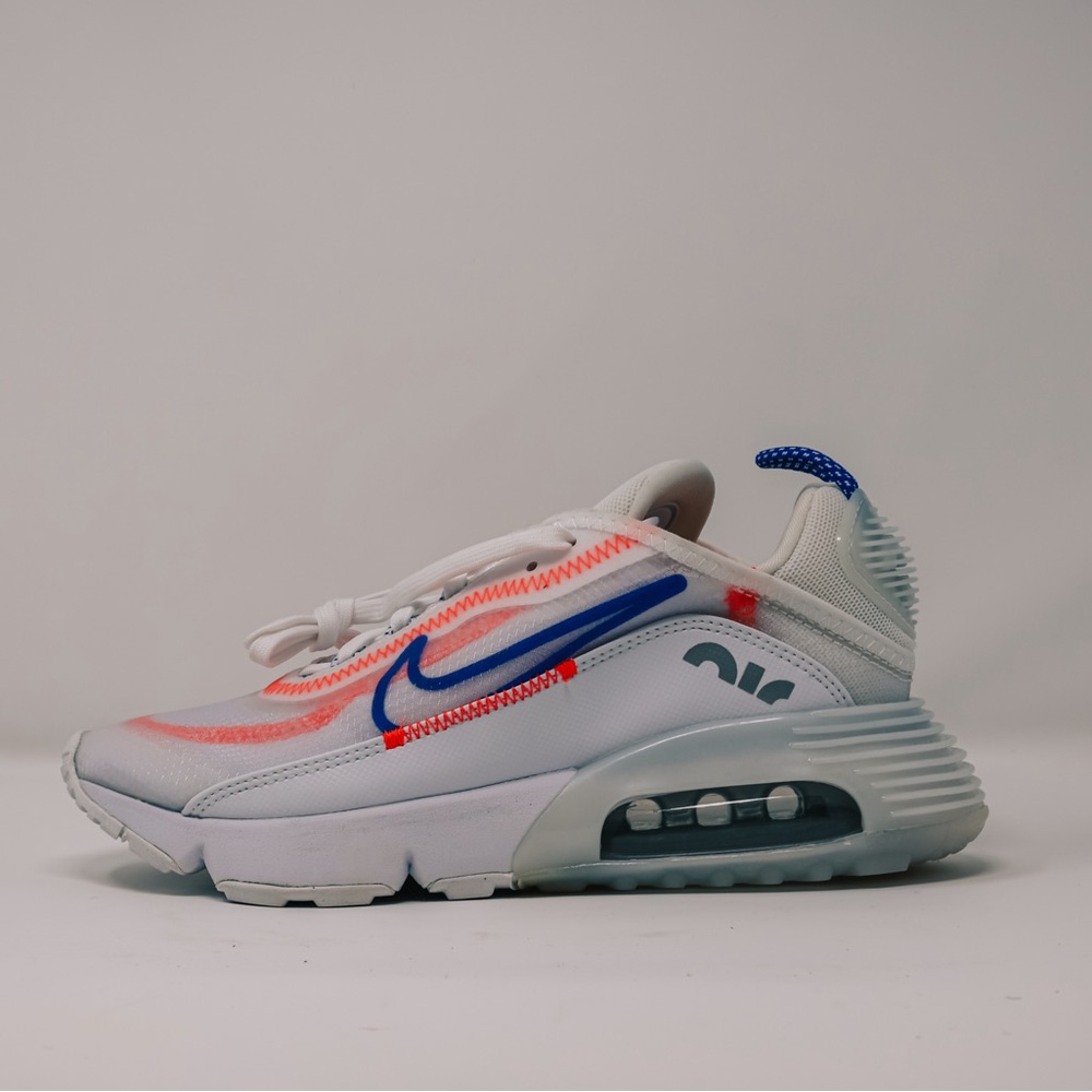 Nike Sneakers White with Blue and Pink Accents